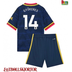 Arsenal Viktor Gyokeres #14 Borta Kläder Barn 2026-27 Kortärmad (+ Korta byxor)